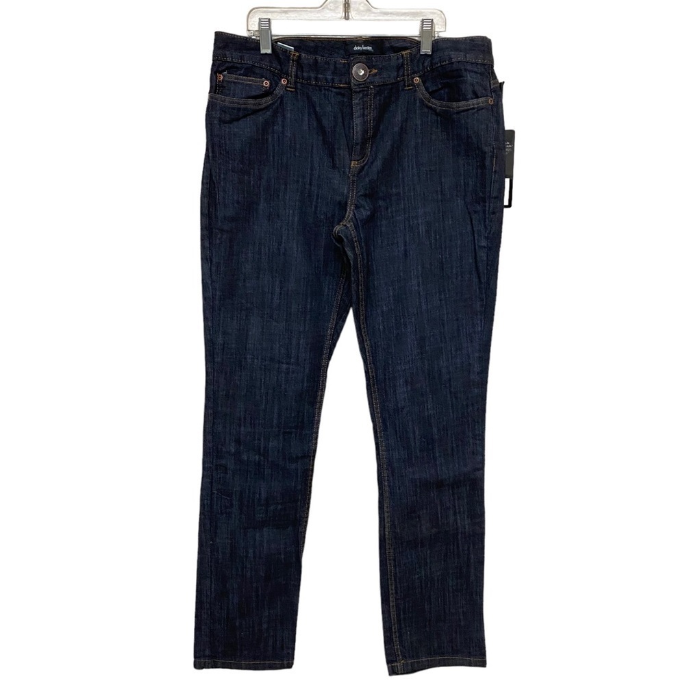 Daisy Fuentes Street Chick Jean Dark Indigo Blue NEW size 12